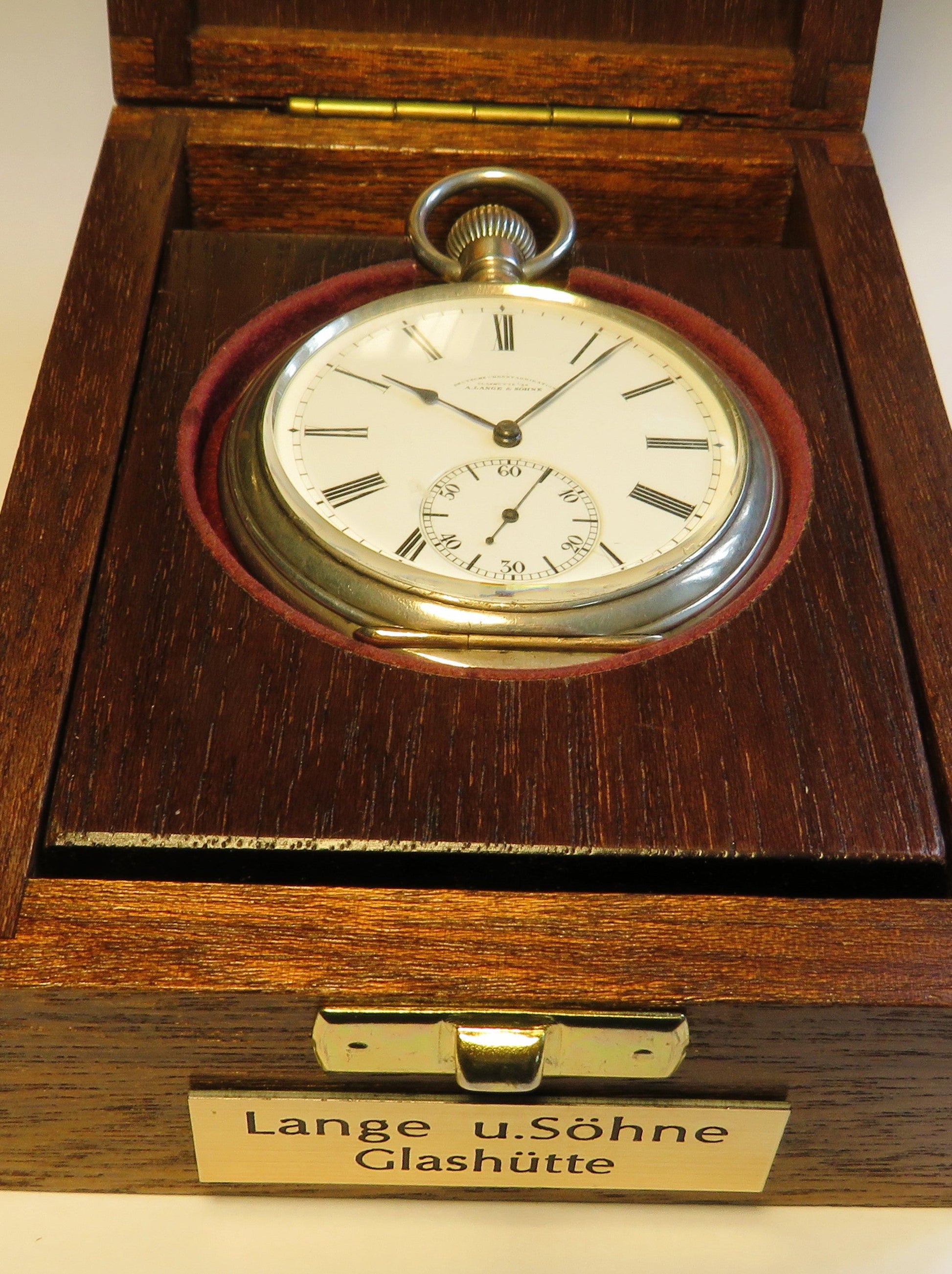 A. Lange & Söhne 1923 B - Uhr Kriegsmarine vollständig signiert 0,900 Silber - Sammler - Uhren