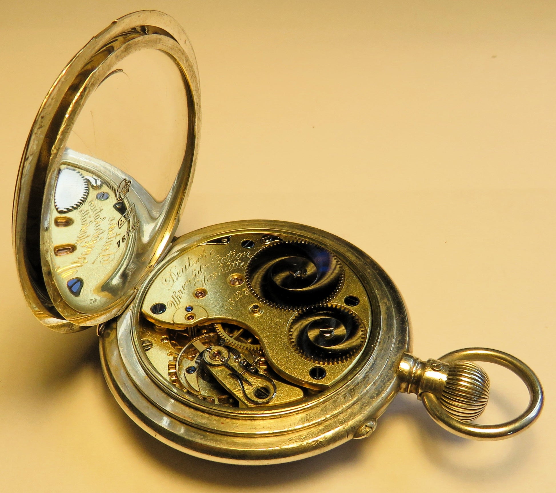 A. Lange & Söhne 1923 B - Uhr Kriegsmarine vollständig signiert 0,900 Silber - Sammler - Uhren