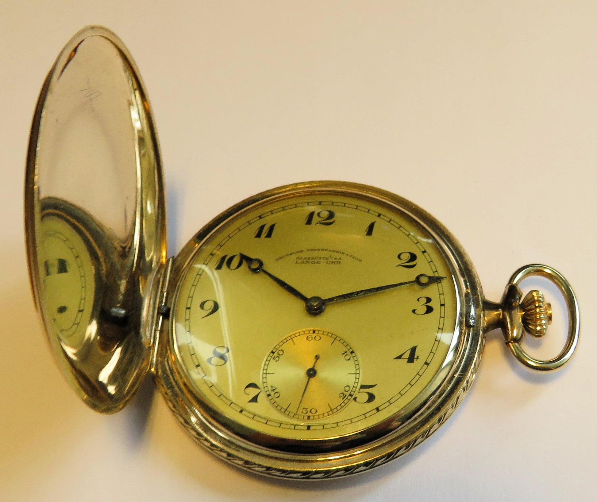 A. Lange & Söhne DUF Glashütte Herren TAU vergoldet Lange Uhr ca. 1930 - Sammler - Uhren