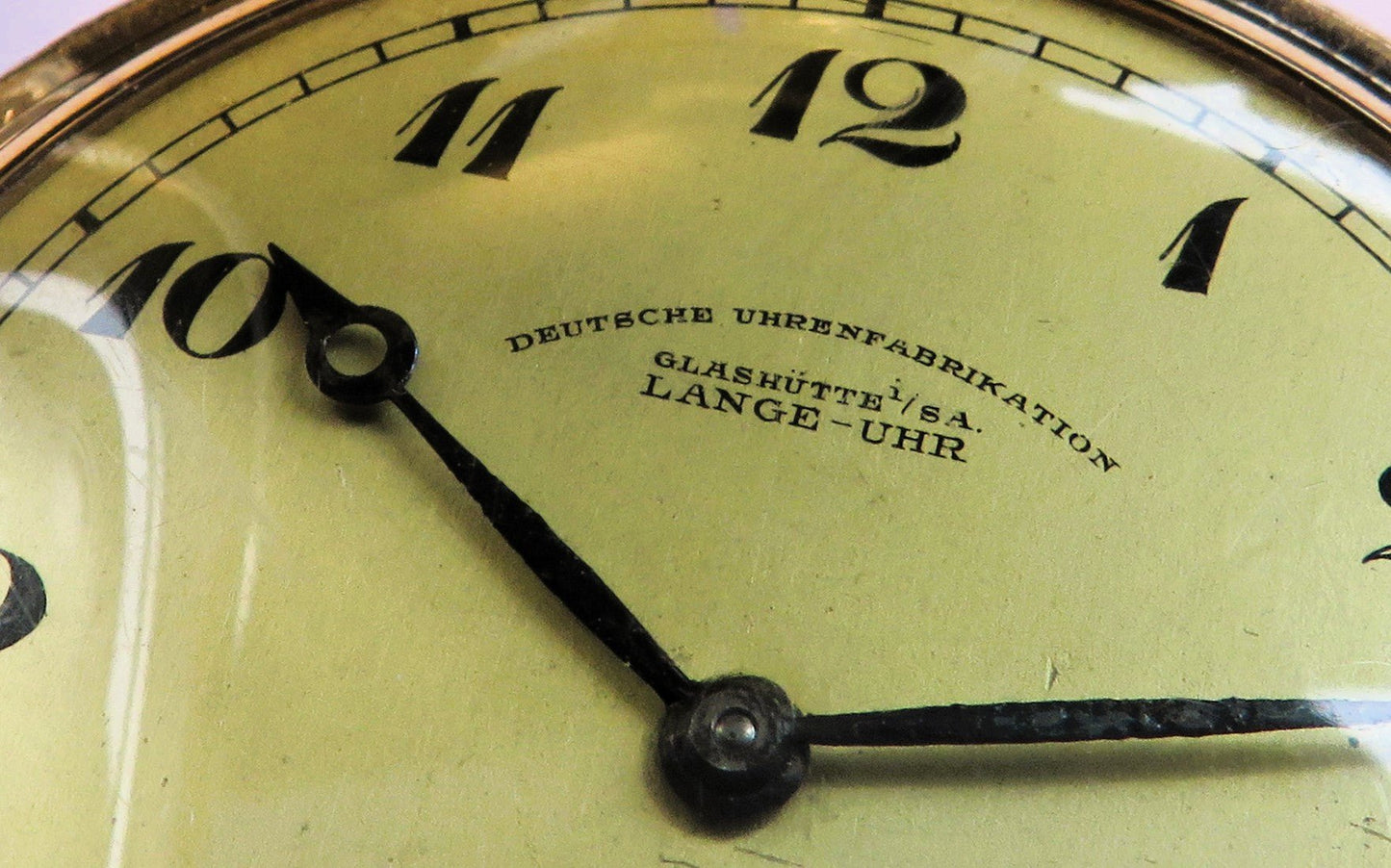 A. Lange & Söhne DUF Glashütte Herren TAU vergoldet Lange Uhr ca. 1930 - Sammler - Uhren