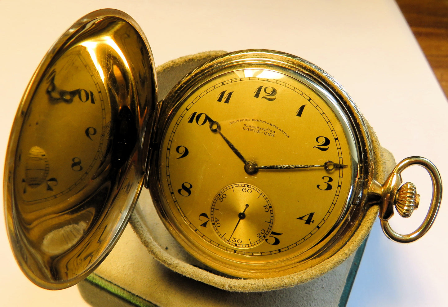 A. Lange & Söhne DUF Glashütte Herren TAU vergoldet Lange Uhr ca. 1930 - Sammler - Uhren