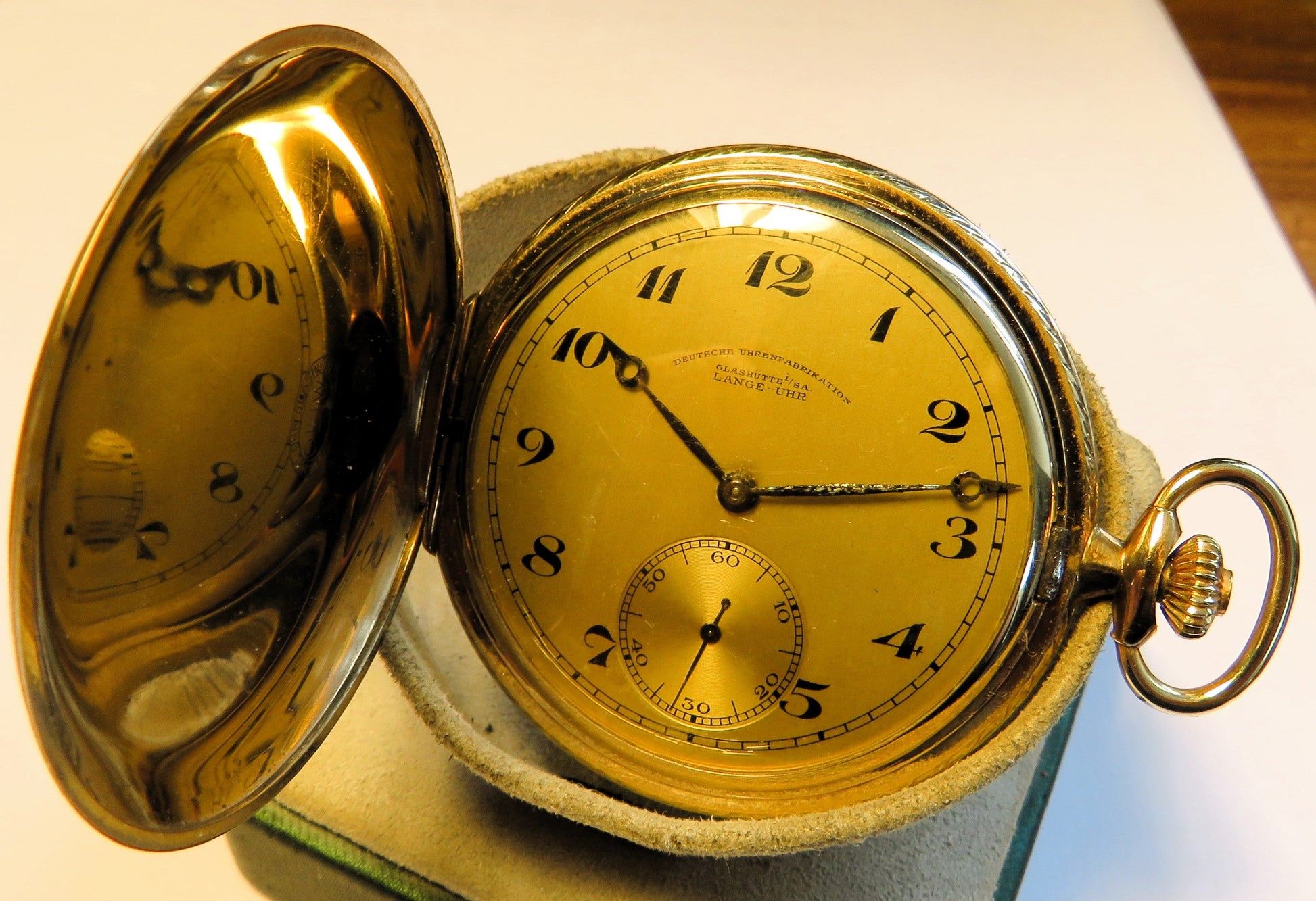 A. Lange & Söhne DUF Glashütte Herren TAU vergoldet Lange Uhr ca. 1930 - Sammler - Uhren