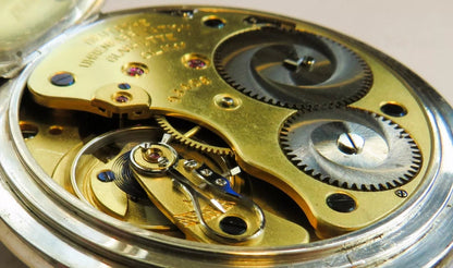 A. Lange & Söhne Glashütte 0,800 Silber OLIW Taschenuhr Schwanenhals Feinregulierung - Sammler - Uhren