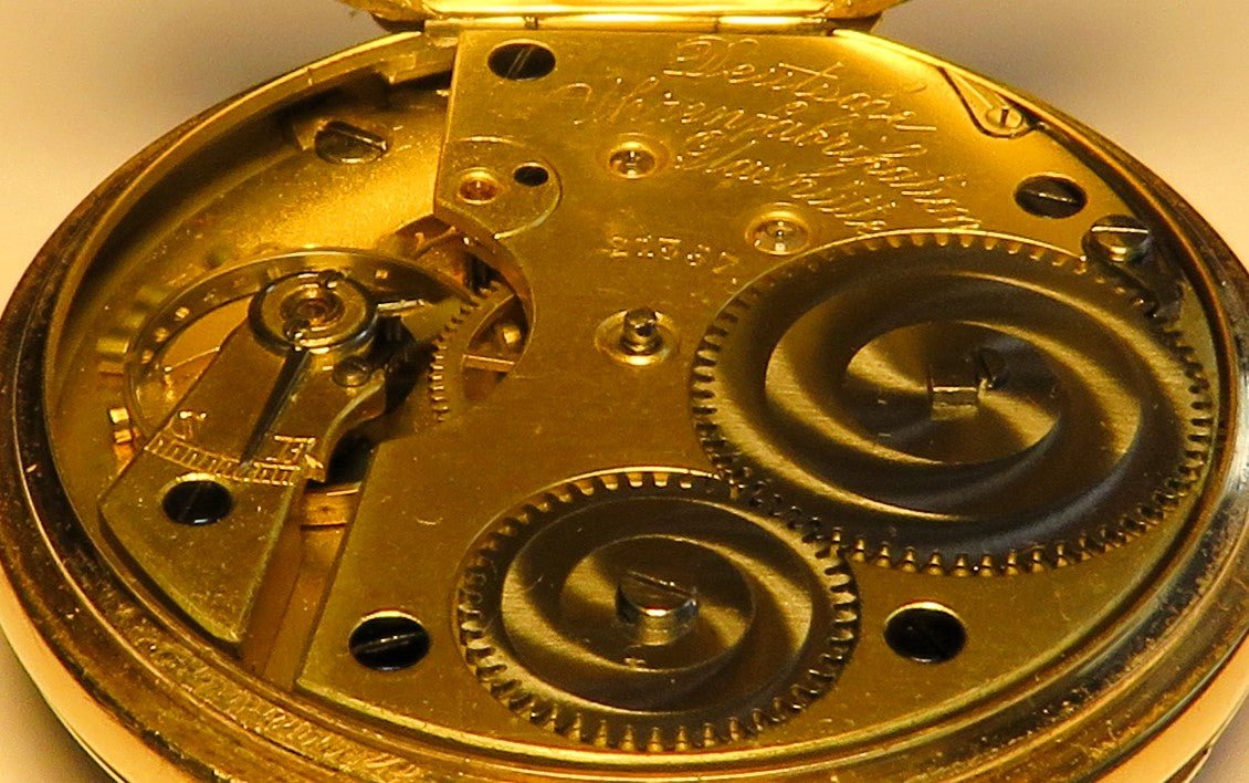 A. Lange & Söhne Glashütte 14K 585 Gold Lepine Herren Taschenuhr 1890 - Sammler - Uhren