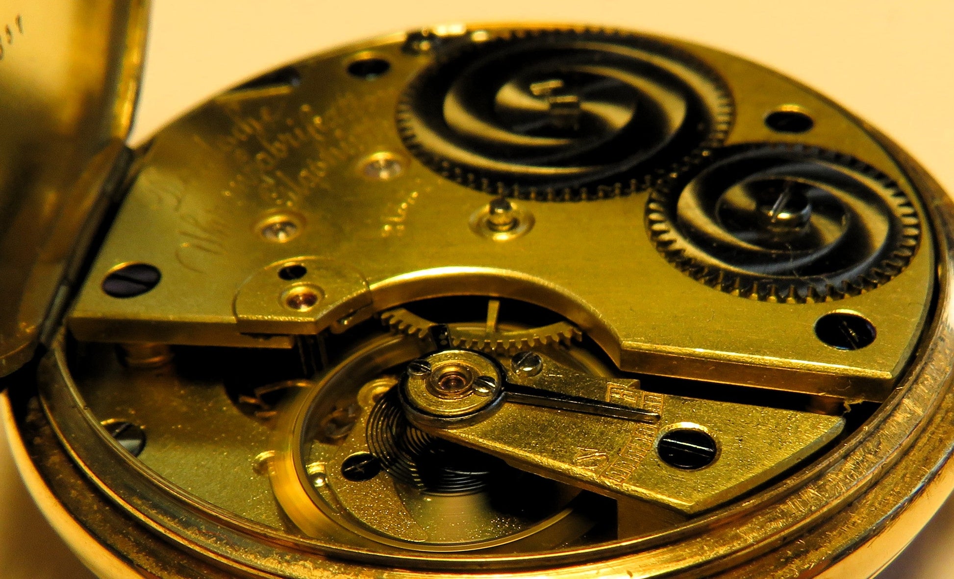 A. Lange & Söhne Glashütte 14K 585 Gold Lepine Herren Taschenuhr 1890 - Sammler - Uhren