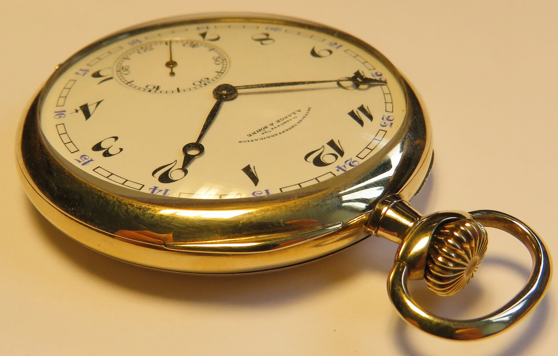 A. Lange & Söhne Glashütte DUF 14K 585 Gold Lepine Herren Taschenuhr 1890 - Sammler - Uhren