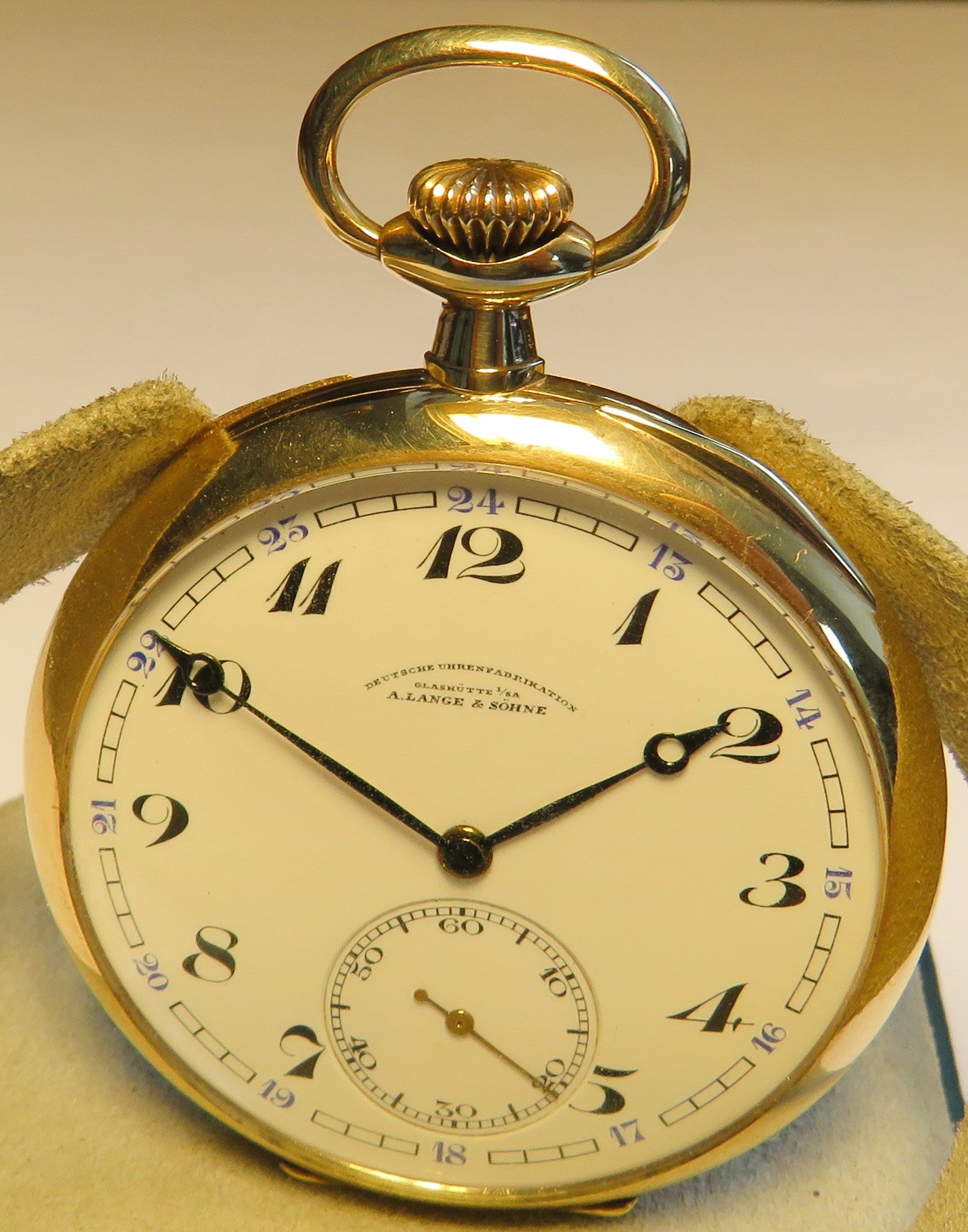 A. Lange & Söhne Glashütte DUF 14K 585 Gold Lepine Herren Taschenuhr 1890 - Sammler - Uhren