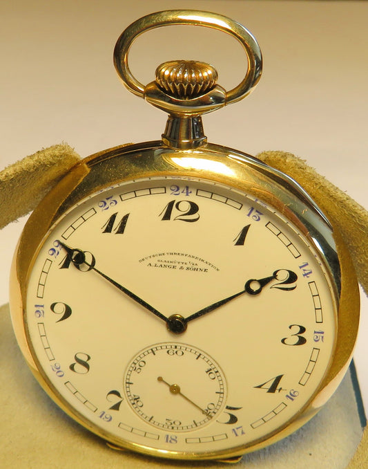 A. Lange & Söhne Glashütte DUF 14K 585 Gold Lepine Herren Taschenuhr 1890 - Sammler - Uhren