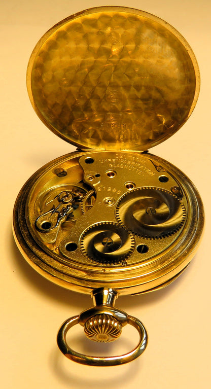 A. Lange & Söhne Glashütte DUF 14K 585 Gold Lepine Herren Taschenuhr 1890 - Sammler - Uhren