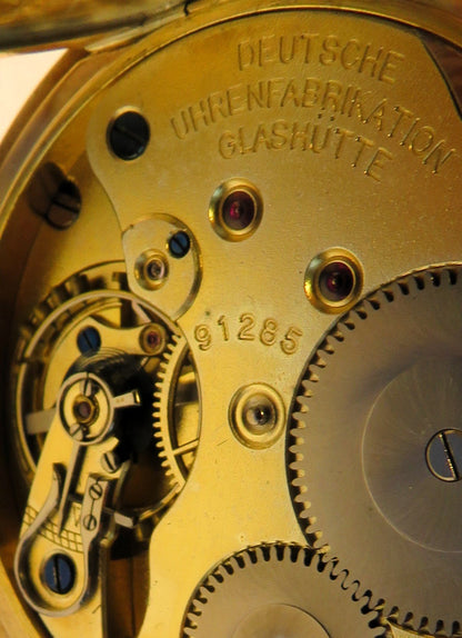 A. Lange & Söhne Glashütte DUF 14K 585 Gold Lepine Herren Taschenuhr 1890 - Sammler - Uhren