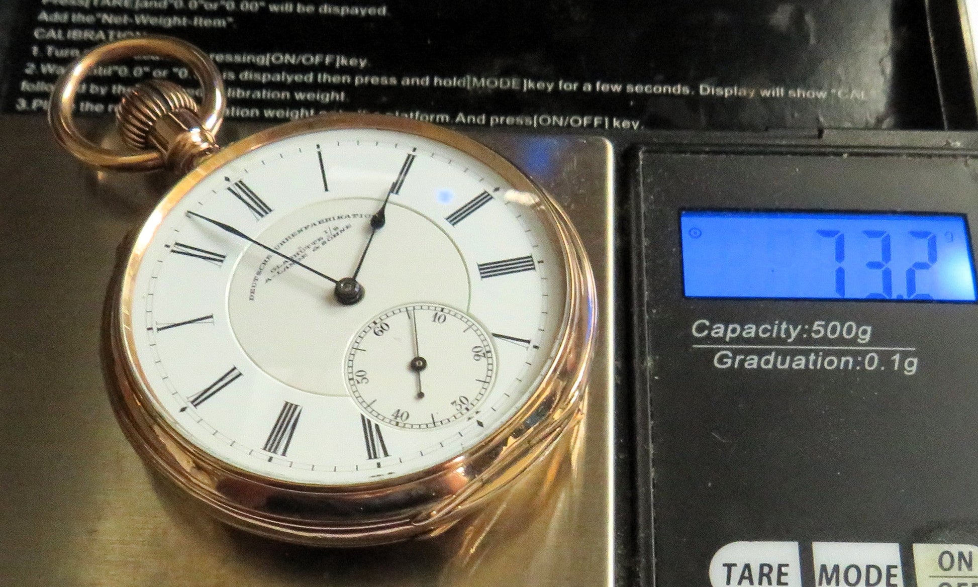 A. Lange & Söhne Glashütte Felsing 14K 585 Gold Lepine Herren Taschenuhr 1890 - Sammler - Uhren