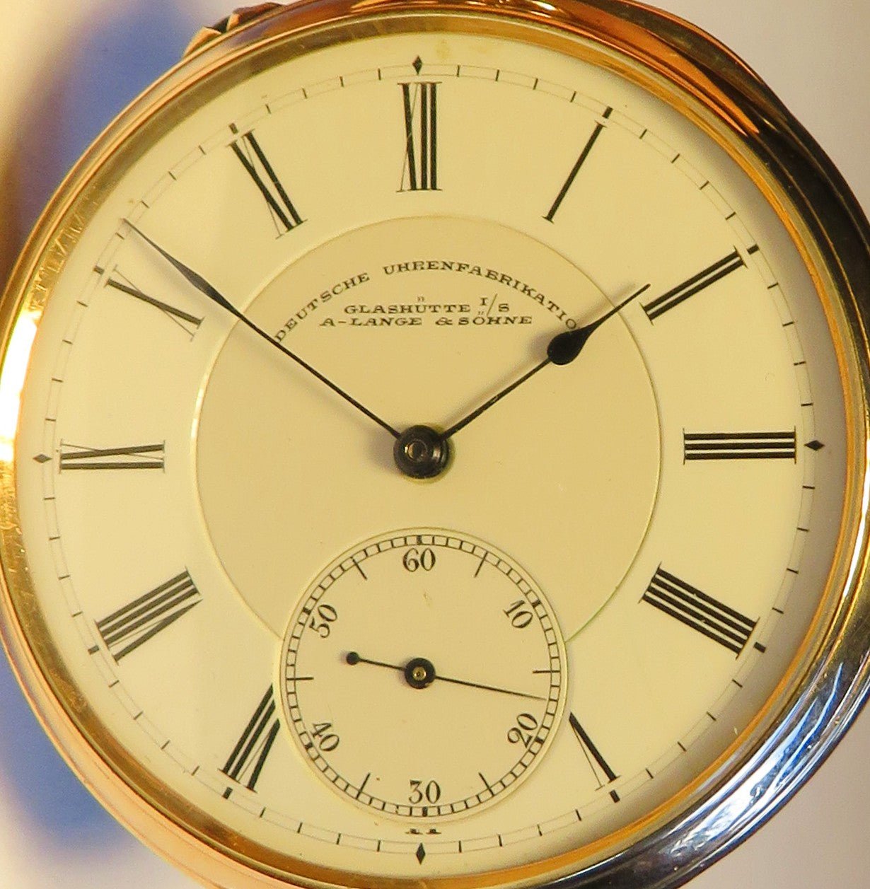 A. Lange & Söhne Glashütte Felsing 14K 585 Gold Lepine Herren Taschenuhr 1890 - Sammler - Uhren