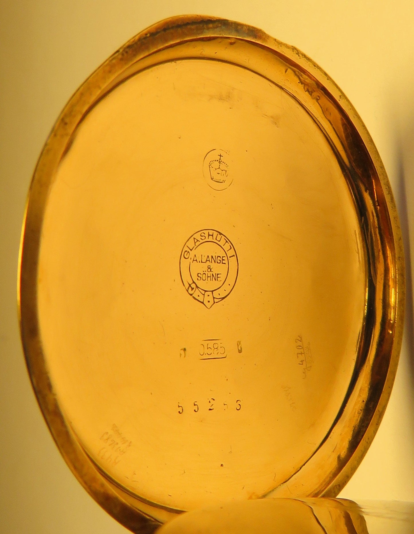 A. Lange & Söhne Glashütte Felsing 14K 585 Gold Lepine Herren Taschenuhr 1890 - Sammler - Uhren