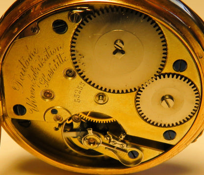 A. Lange & Söhne Glashütte Felsing 14K 585 Gold Lepine Herren Taschenuhr 1890 - Sammler - Uhren