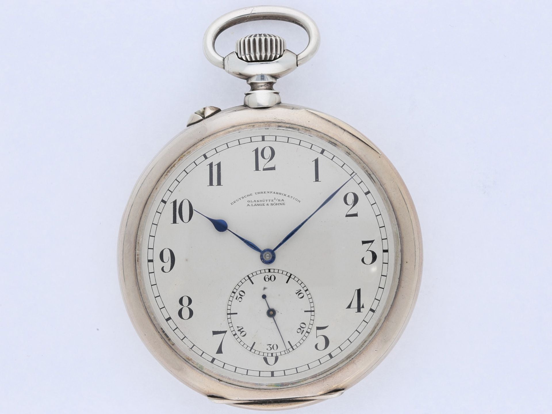 A. Lange & Söhne "M 236" vollständig signierte Beobachtungsuhr Kriegsmarine WK2 0,900 Silber - Sammler - Uhren
