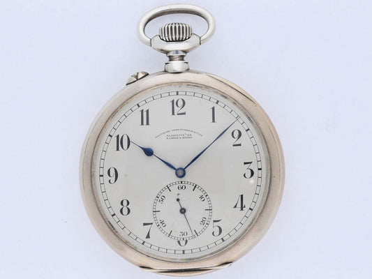 A. Lange & Söhne "M 236" vollständig signierte Beobachtungsuhr Kriegsmarine WK2 0,900 Silber - Sammler - Uhren