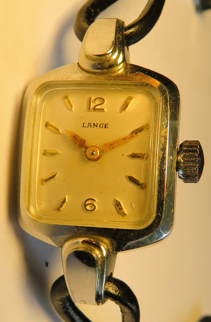 A. Lange & Söhne Walter Lange Pforzheim Luxus Damen Armbanduhr ca. 1960 - Sammler - Uhren