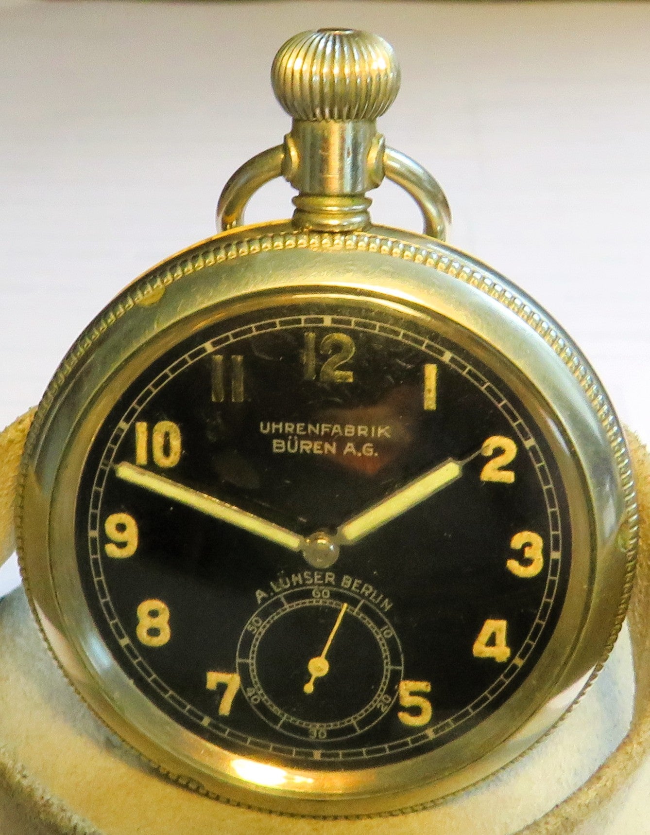 A. Lünser Berlin Buren Grand Prix Deck Dienst Uhr Kaiserlische Kriegsmarine 1914 - Sammler - Uhren