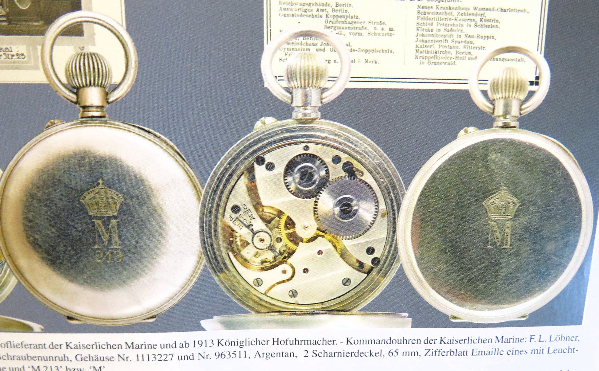 A. Lünser Berlin Buren Grand Prix Deck Dienst Uhr Kaiserlische Kriegsmarine 1914 - Sammler - Uhren