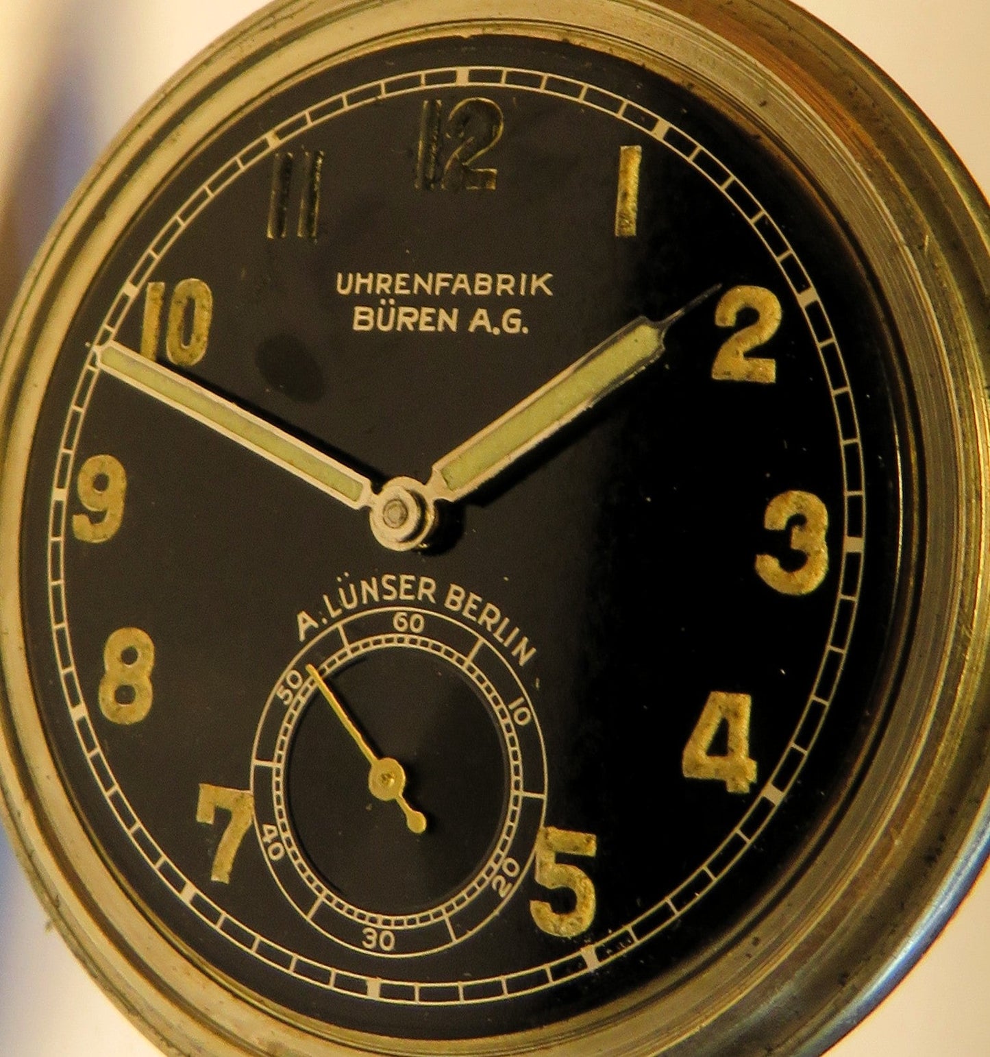A. Lünser Berlin Buren Grand Prix Deck Dienst Uhr Kaiserlische Kriegsmarine 1914 - Sammler - Uhren