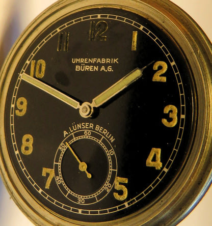 A. Lünser Berlin Buren Grand Prix Deck Dienst Uhr Kaiserlische Kriegsmarine 1914 - Sammler - Uhren