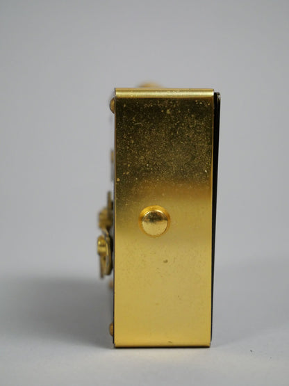 Jaeger LeCoultre Recital Luxus mech. Reise Wecker Tischuhr in Chinalack in OVP