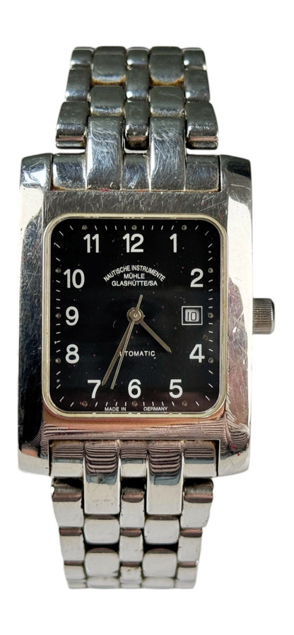 Mühle Glashütte Nautische Instrumente Armbanduhr Quadro Automatik, Ref M 12200