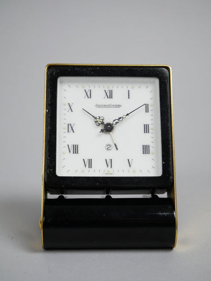 Jaeger LeCoultre Recital Luxus mech. Reise Wecker Tischuhr in Chinalack in OVP