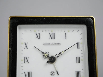 Jaeger LeCoultre Recital Luxus mech. Reise Wecker Tischuhr in Chinalack in OVP