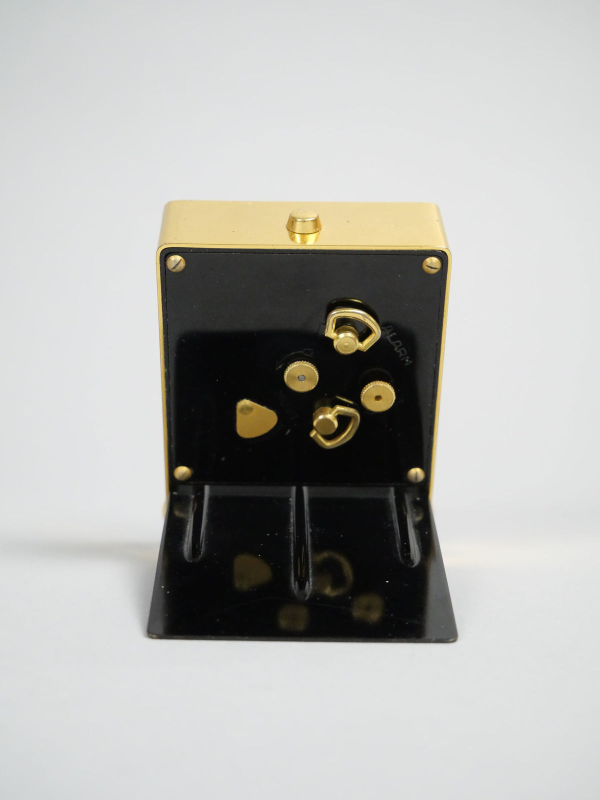 Jaeger LeCoultre Recital Luxus mech. Reise Wecker Tischuhr in Chinalack in OVP