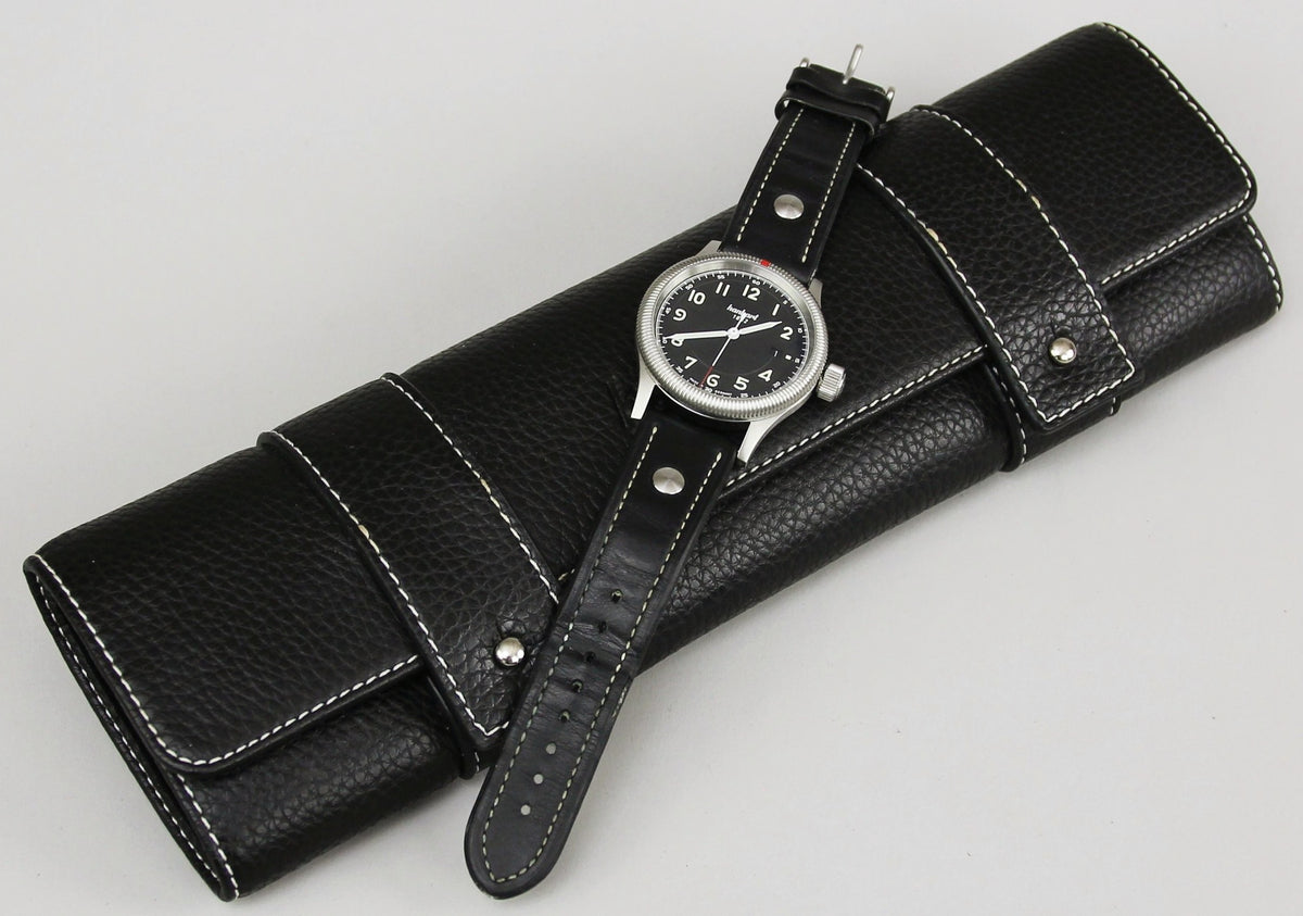 Hanhart Luxury Military Pioneer One Automatic Pilot's Watch Men's in Original Box