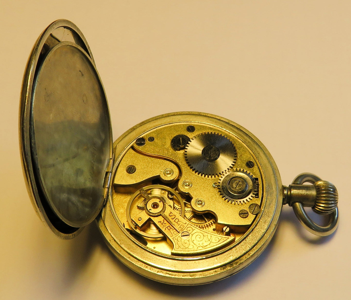 Alpina voll signierte Artillerie Stoppuhr Kriegsmarine 1. Weltkrieg WK 1 ca. 191 - Sammler - Uhren