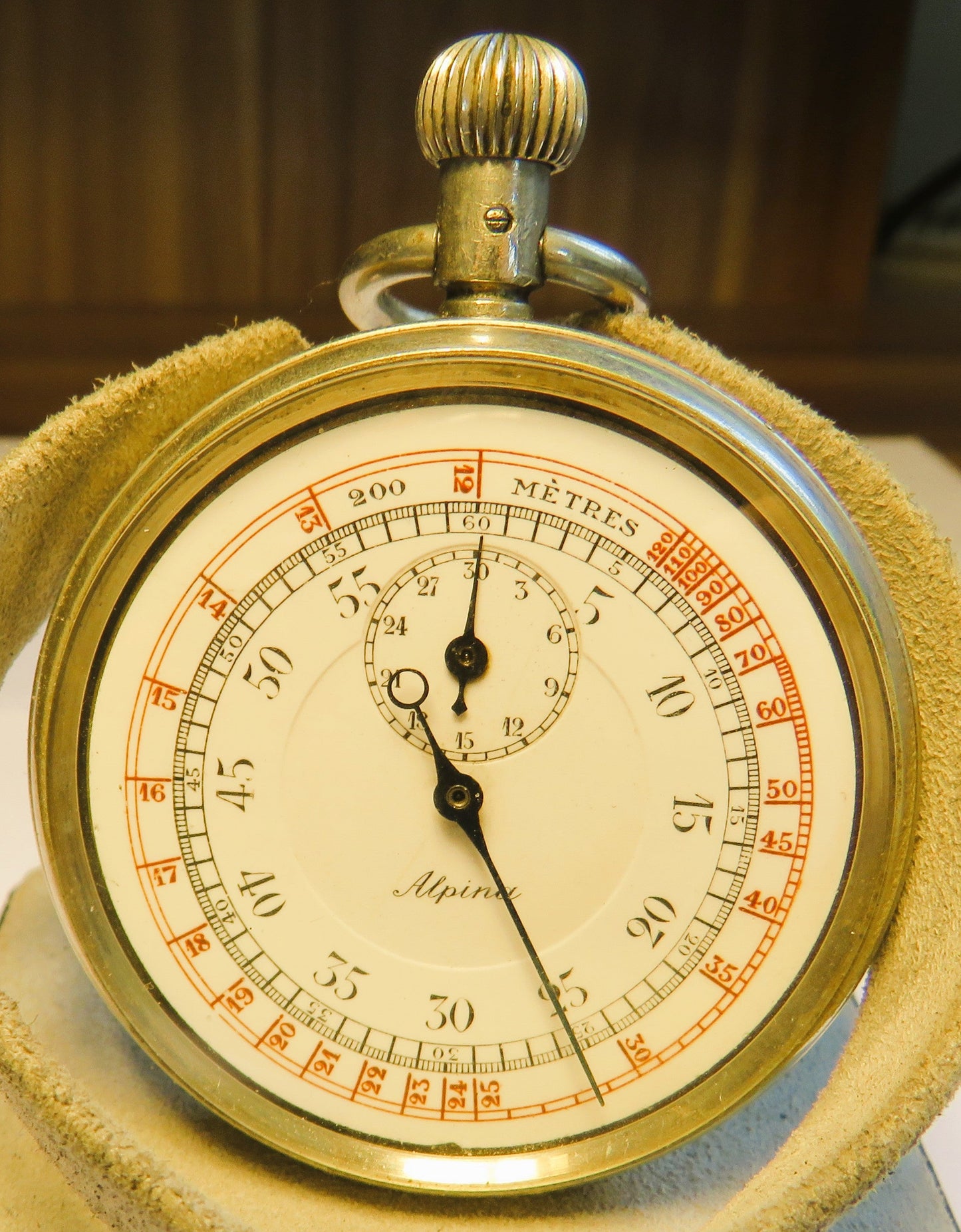 Alpina voll signierte Artillerie Stoppuhr Kriegsmarine 1. Weltkrieg WK 1 ca. 191 - Sammler - Uhren