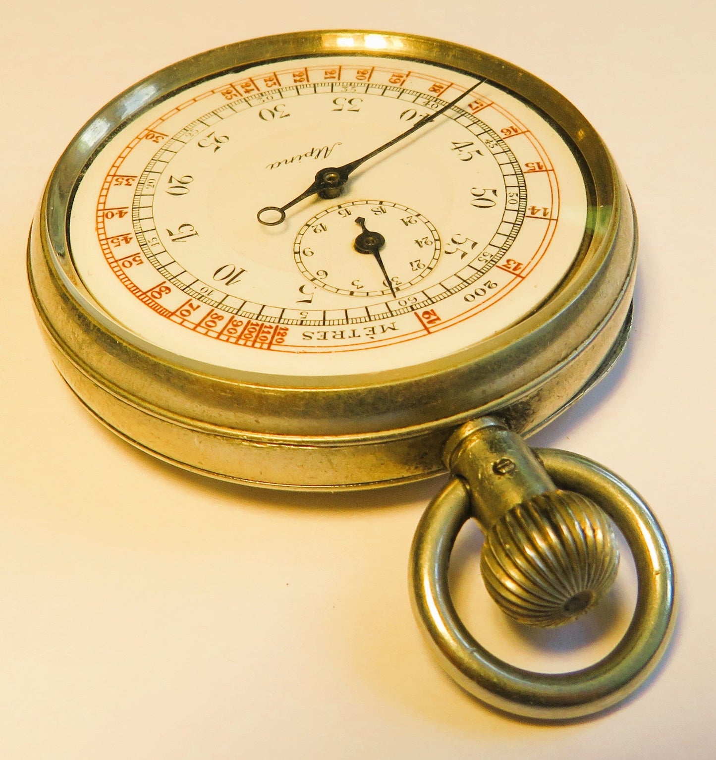 Alpina voll signierte Artillerie Stoppuhr Kriegsmarine 1. Weltkrieg WK 1 ca. 191 - Sammler - Uhren