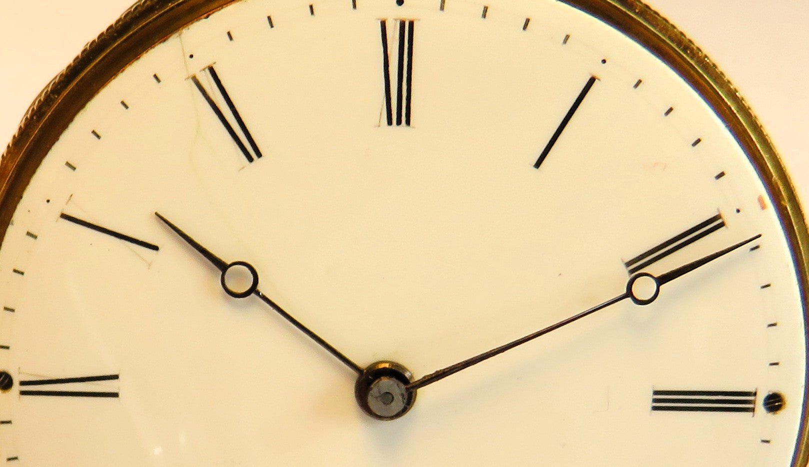 Antike Colondre & Schnee Geneve 18K Gold TU mit Emaile Lupenmalerei Diamant verm. Unikat - Sammler - Uhren