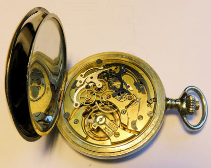 Auricoste franz. Militär Schaltrad Chronograph 1.iere Qualitée Ministre de la Guerre in OVP - Sammler - Uhren