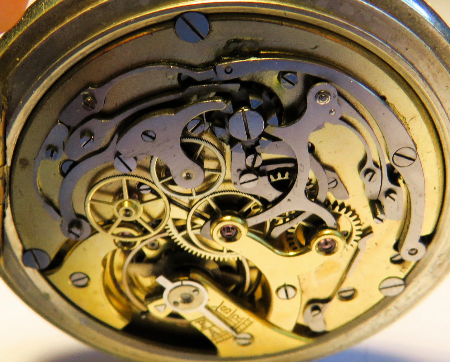 Auricoste franz. Militär Schaltrad Chronograph 1.iere Qualitée Ministre de la Guerre in OVP - Sammler - Uhren