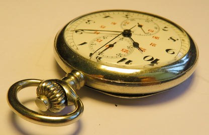 Auricoste franz. Militär Schaltrad Chronograph 1.iere Qualitée Ministre de la Guerre in OVP - Sammler - Uhren