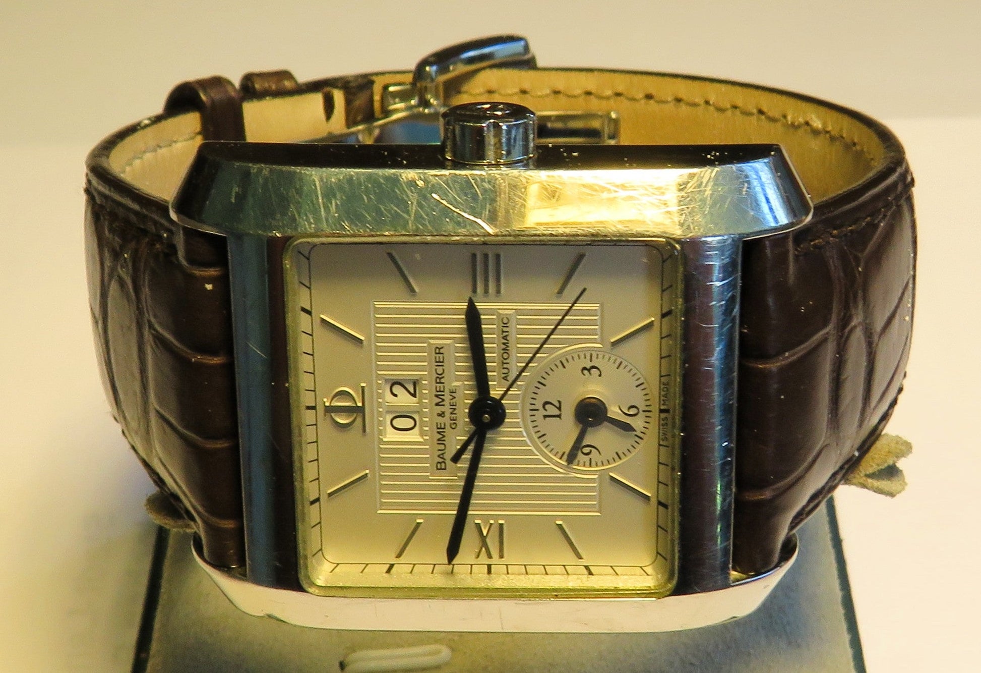 Baume Mercier Hampton Dual Time Automatik Großdatum Cal. BM11651 in OVP - Sammler - Uhren