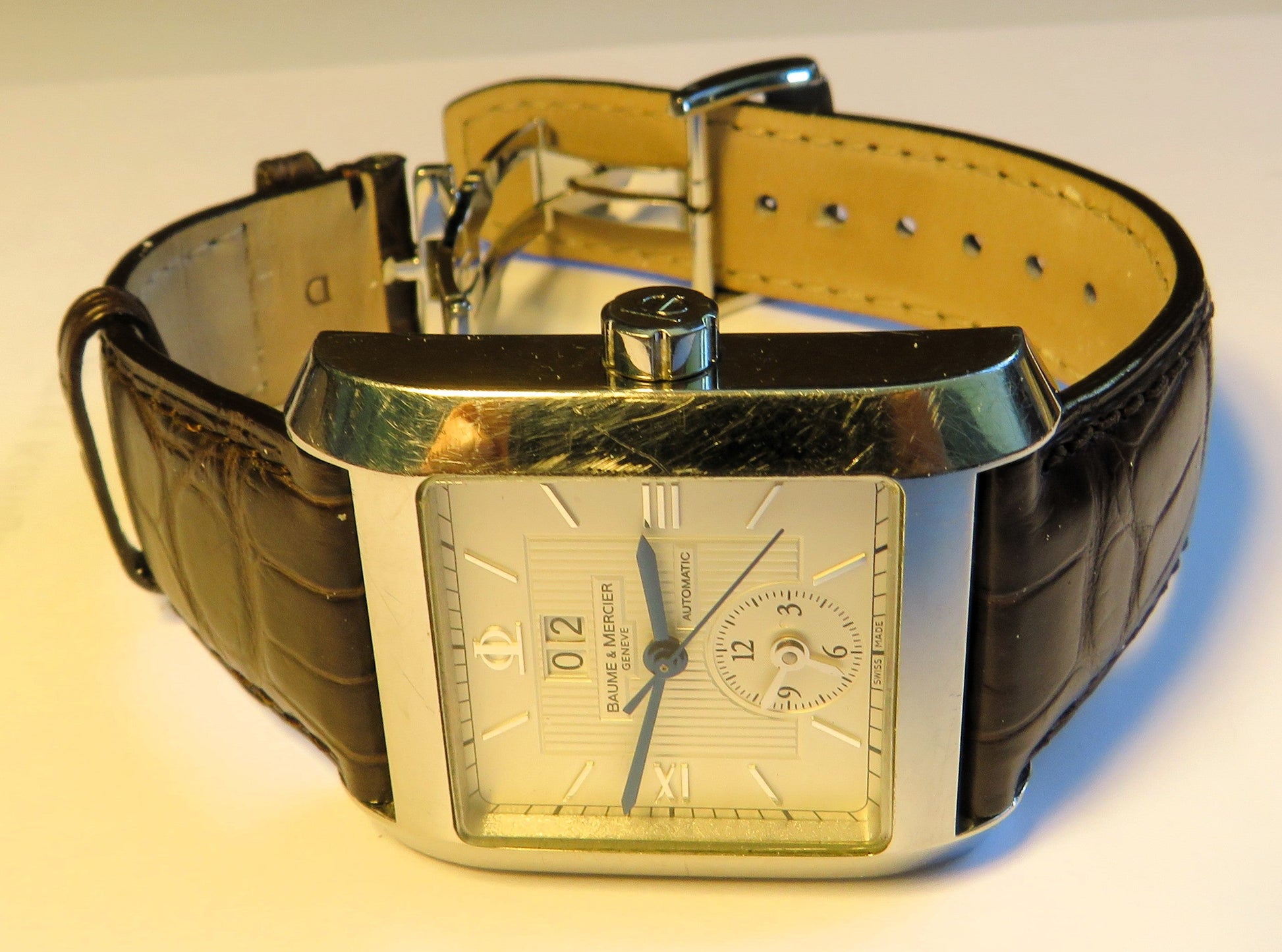 Baume Mercier Hampton Dual Time Automatik Großdatum Cal. BM11651 in OVP - Sammler - Uhren