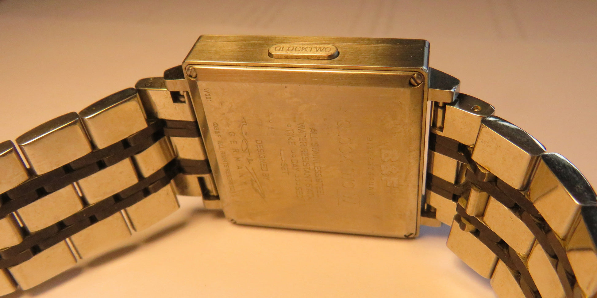 Biegert & Funk Clocktwo W 001 Armbanduhr - Uhr die Uhrzeit schreibt - Fullset! - Sammler - Uhren