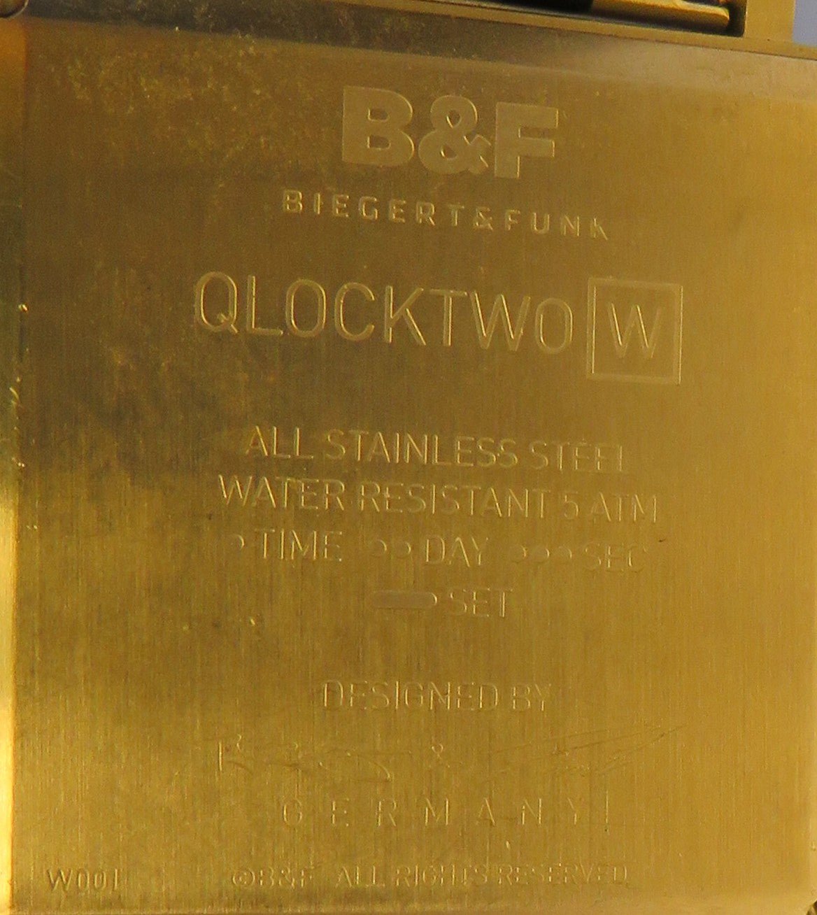 Biegert & Funk Clocktwo W 001 Armbanduhr - Uhr die Uhrzeit schreibt - Fullset! - Sammler - Uhren