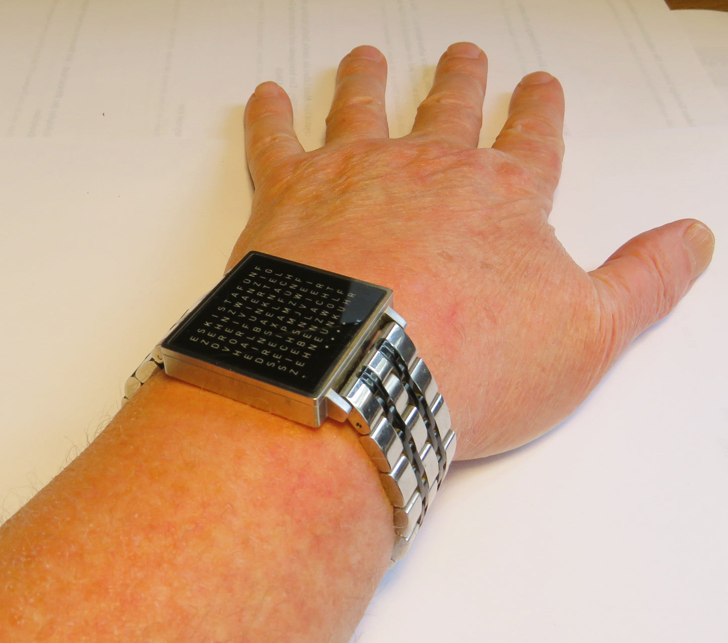 Biegert & Funk Clocktwo W 001 Armbanduhr - Uhr die Uhrzeit schreibt - Fullset! - Sammler - Uhren