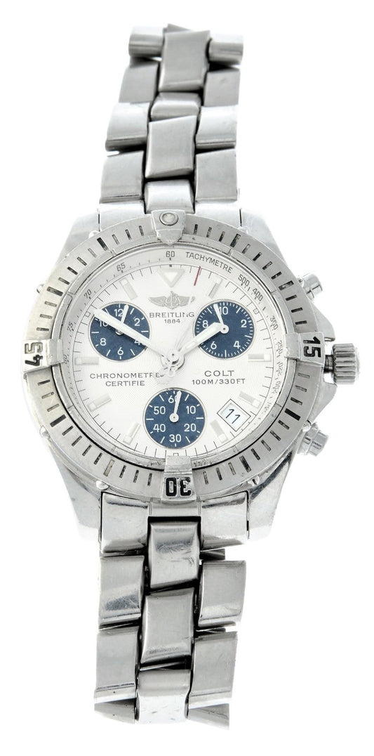 Breitling Colt Luxus Herren Chronograph Chronometer Quarz A73350 Kaliber B73 - Sammler - Uhren