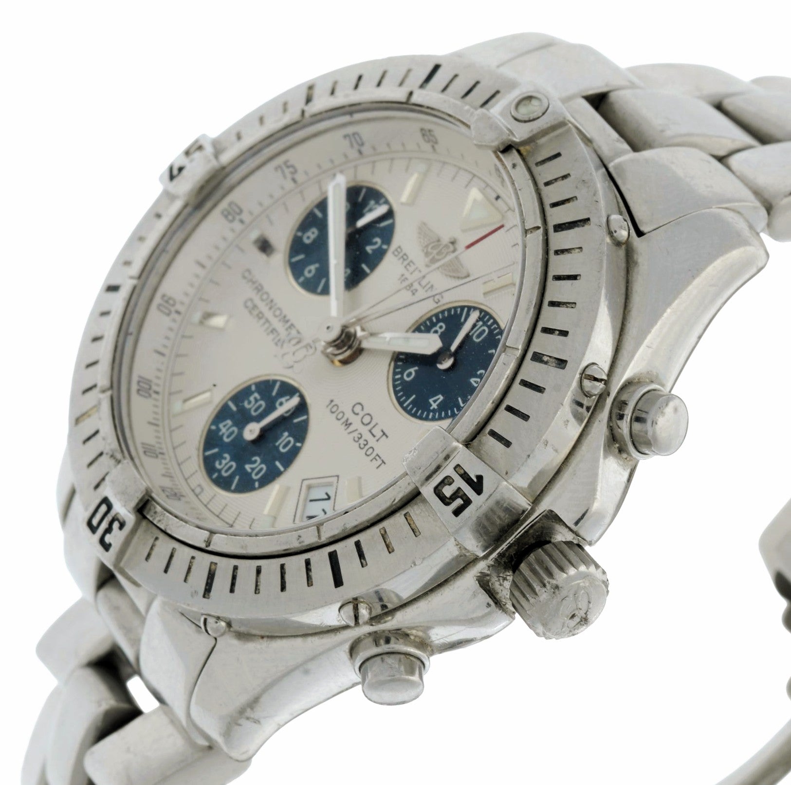 Breitling Colt Luxus Herren Chronograph Chronometer Quarz A73350 Kaliber B73 - Sammler - Uhren