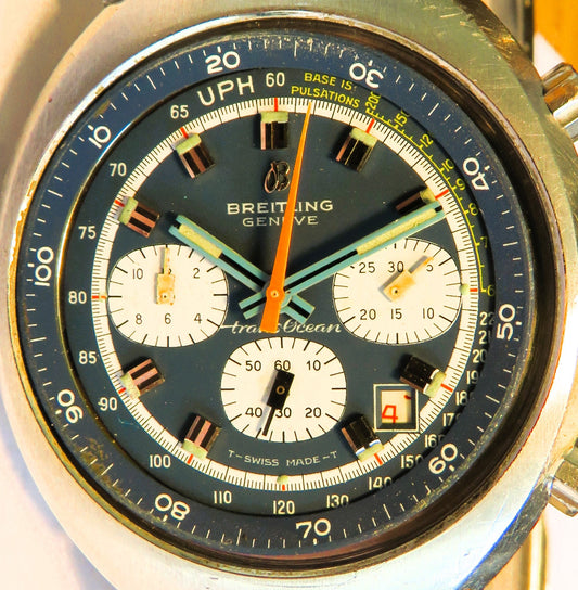 Breitling Genève TransOcean Chronograph Ref. 7102 Kaliber Valjoux 7740 ca. 1972 - Sammler-Uhren