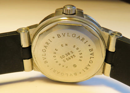 Bulgari Diagono Luxus Herren SD 38 S Automatik Chronometer Taucheruhr 200m - Sammler - Uhren