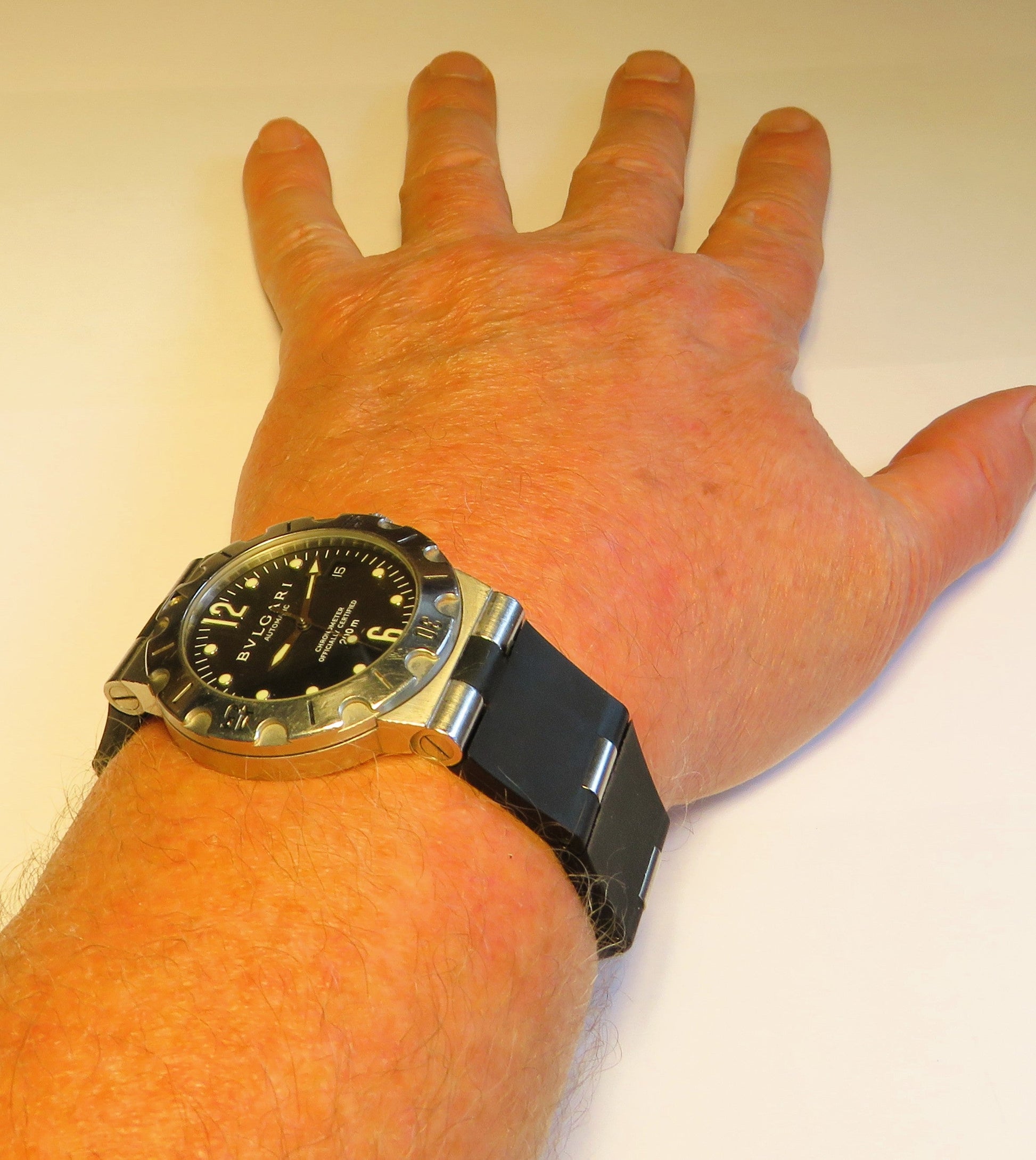 Bulgari Diagono Luxus Herren SD 38 S Automatik Chronometer Taucheruhr 200m - Sammler - Uhren