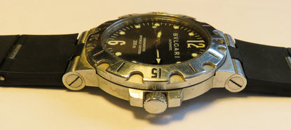 Bulgari Diagono Luxus Herren SD 38 S Automatik Chronometer Taucheruhr 200m - Sammler - Uhren