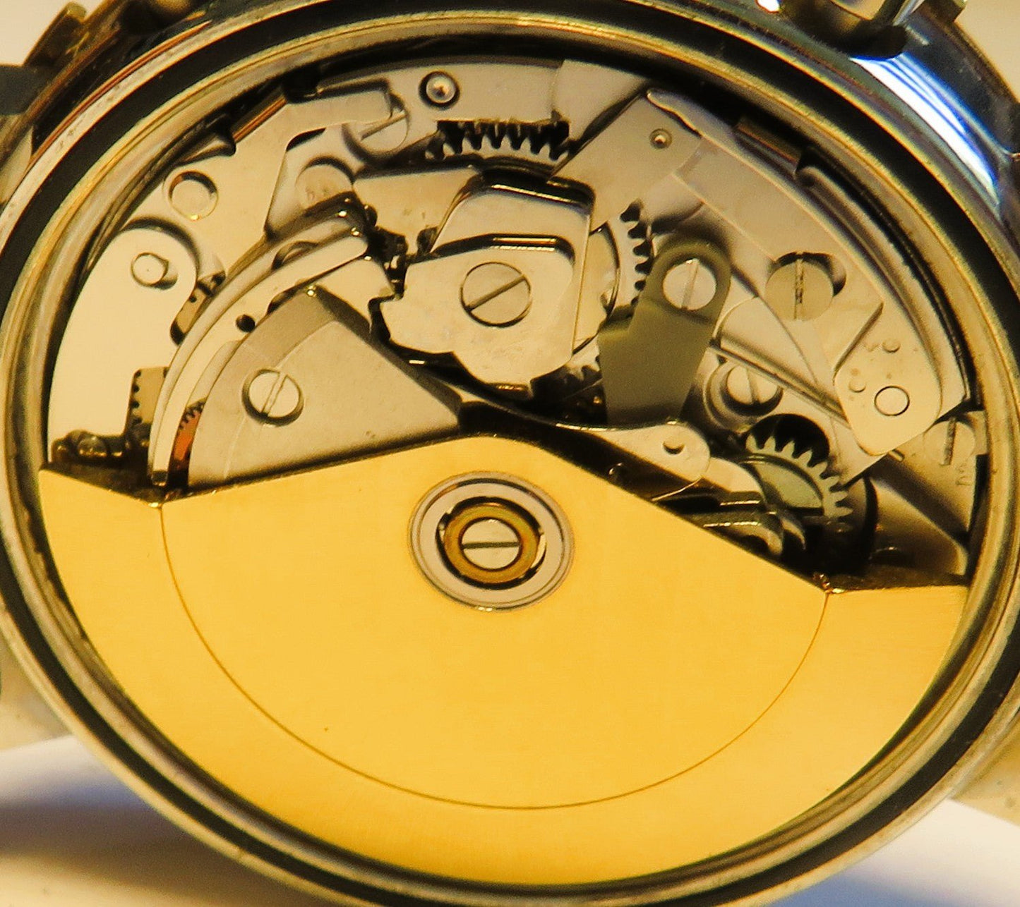 Bulova 4806 NOS Herren Chronorgraph Automatik Stahl Gold Day Date OVP - Sammler - Uhren